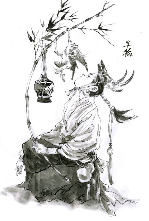 周星驰创意插画,周星驰经典作品插画