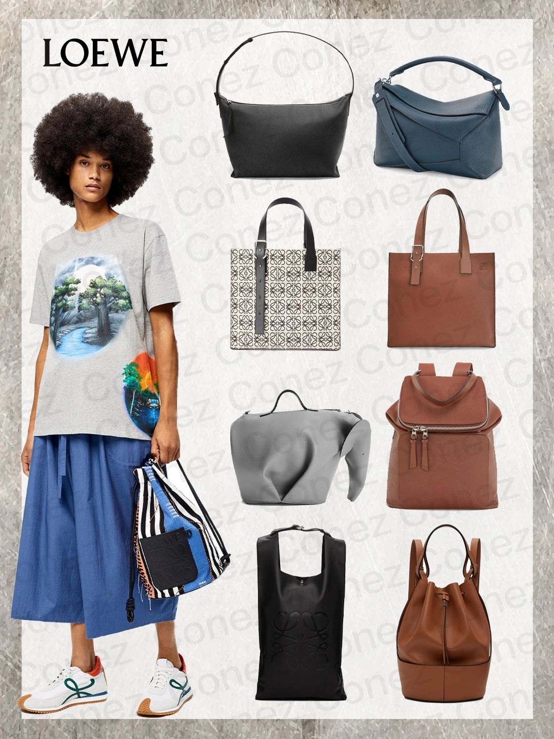 loewe包包中号几何,loewe包包puzzle皮质