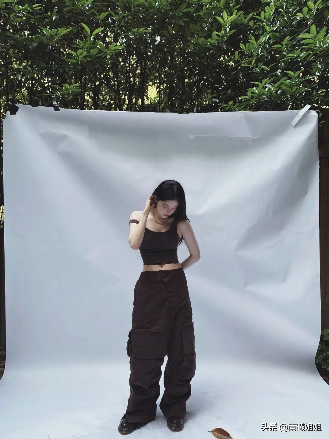 欧阳娜娜夏季工装裤,欧阳娜娜同款串标裤