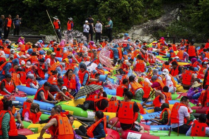 岫岩博浪谷漂流完怎么回起点,开心游岫岩博浪谷漂流一日游