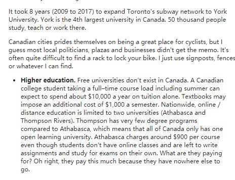 中国移民在加拿大的生活是怎样的？外国网友：加拿大比中国落后