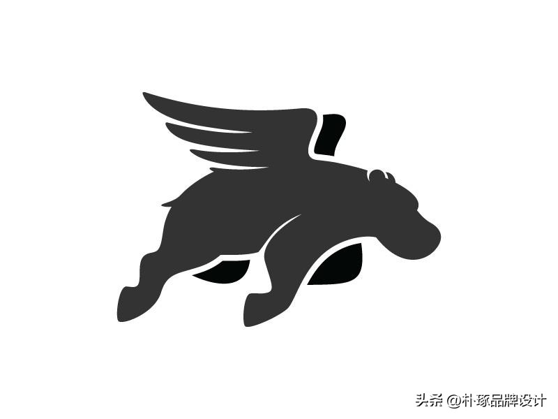 张开血盆大嘴IP动物形象河马元素logo创意集锦