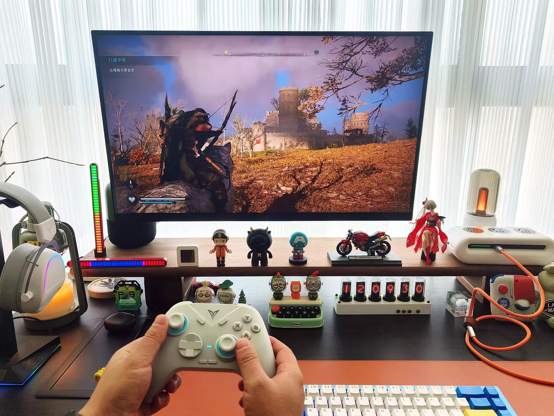 飞智冰原狼游戏手柄沉浸式开箱,飞智冰原狼多模板无线游戏手柄