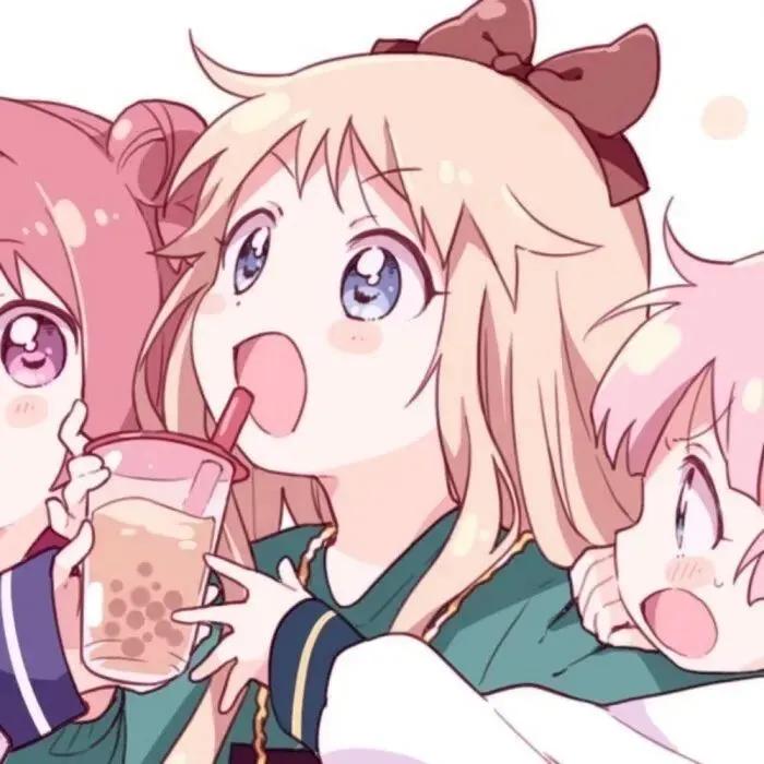 仙气三人闺蜜头像共三张连在一起,可以和闺蜜对象一起用的头像三人