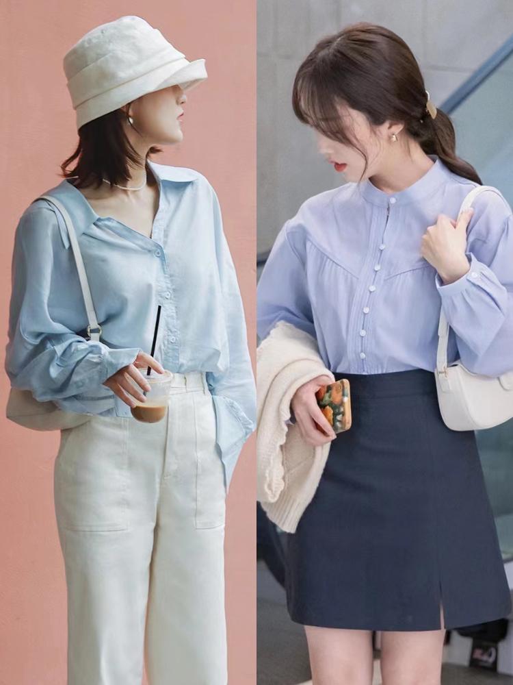 上班穿什么颜色的衬衫好看,职场女性穿衬衫