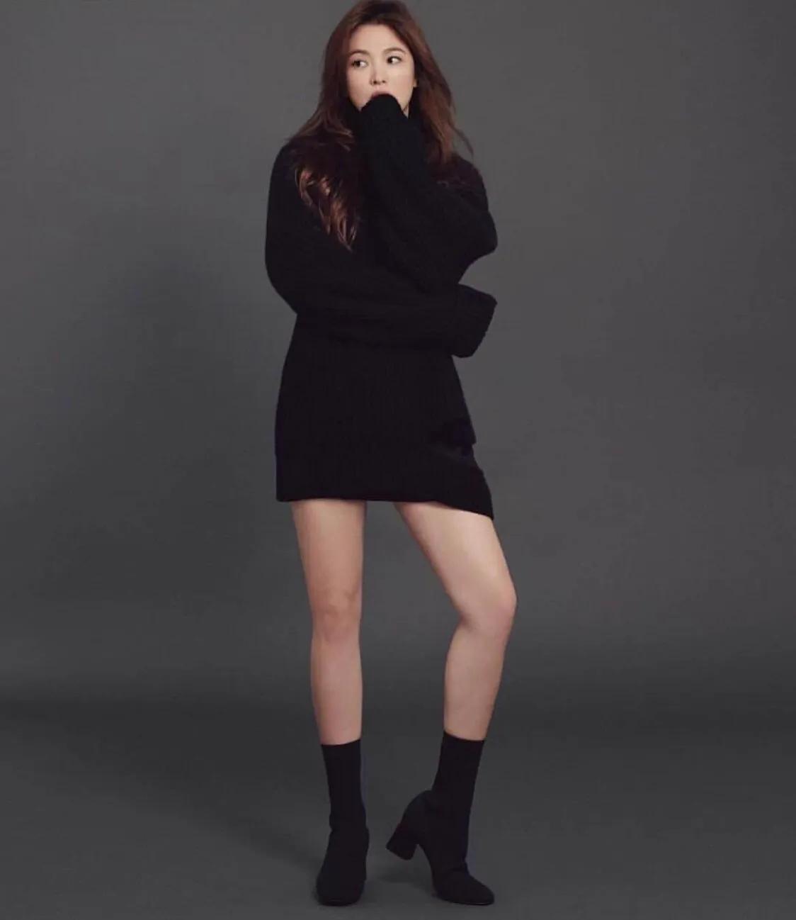 宋慧乔短发走秀穿搭,宋慧乔秋冬通勤风穿搭