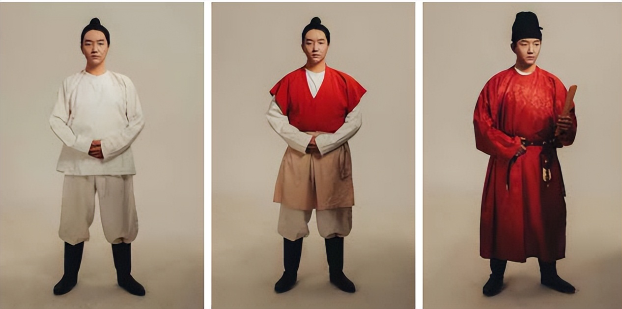 唐朝装平民男款式,大唐红色富贵装