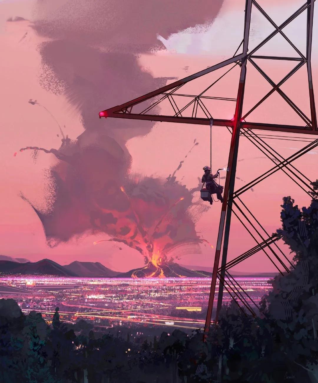 一组极具个人风格的插画,一组很有意境的插画