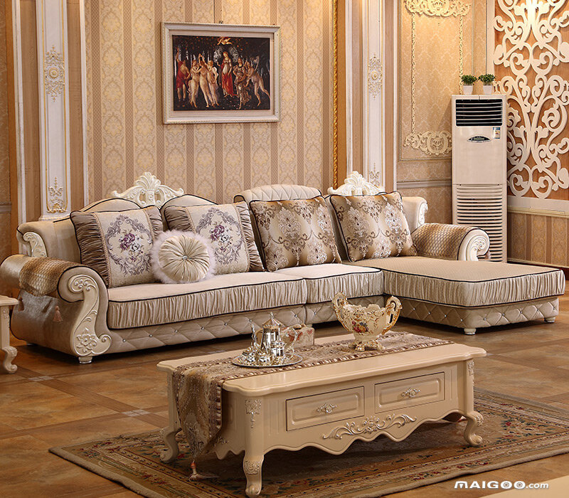 法式轻奢布艺沙发款式,法式田园风布艺沙发