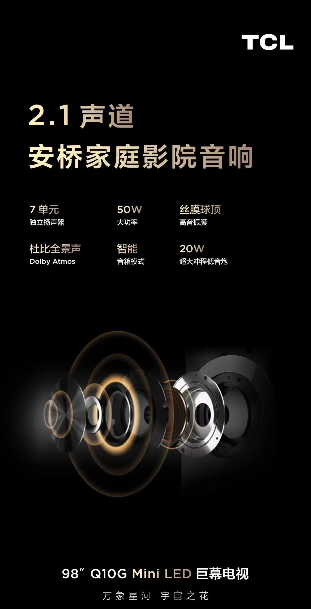 tclq10g搭配回音壁,tclq10gpro的音响是安桥音响吗