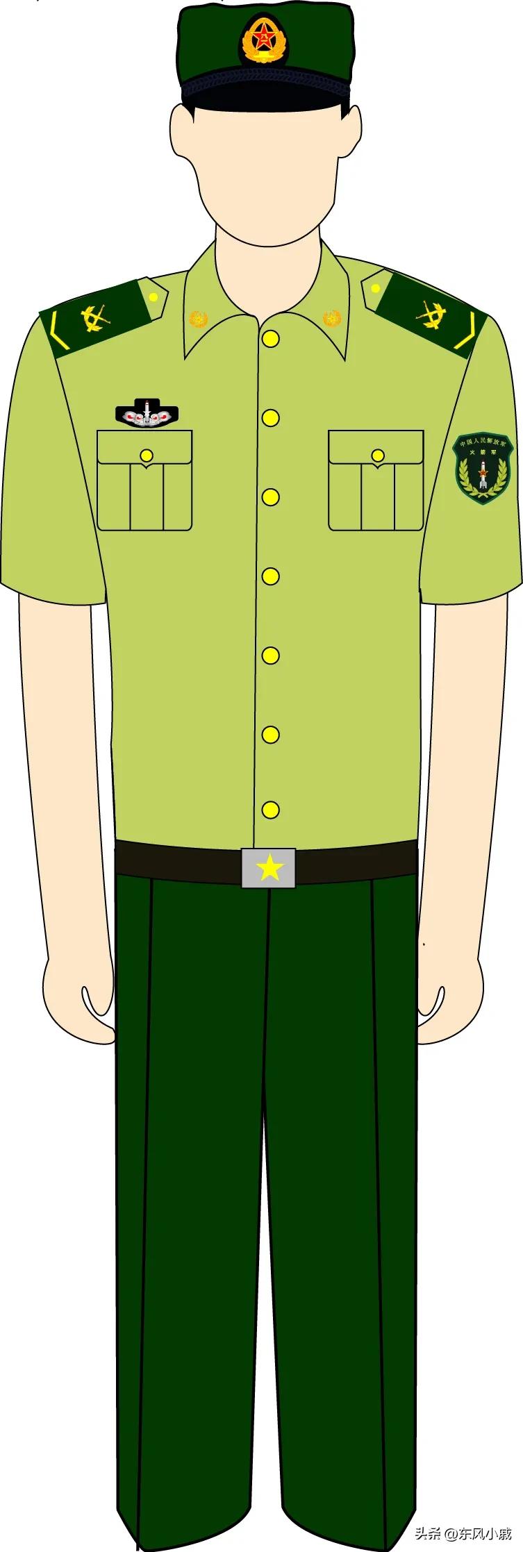 07式军装服役了几年,第一年火箭军军服照片