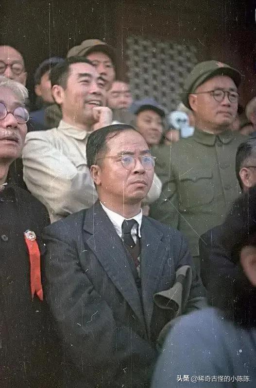 1949年开国大典高清彩色老照片,1949年开国大典珍贵彩色影像