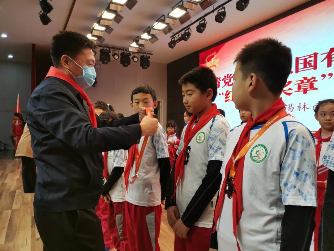 锡山小学红领巾奖章,小学举行红领巾争章仪式