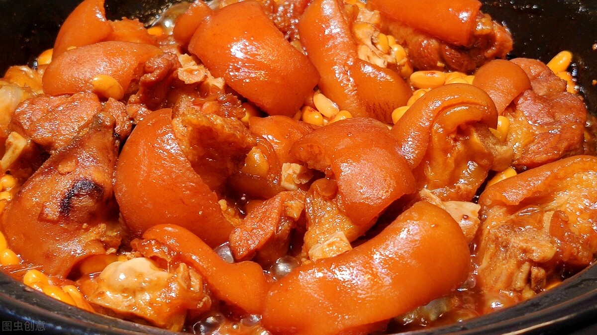 这才是卤猪蹄的正确做法香嫩软烂,正宗焖猪蹄的配方