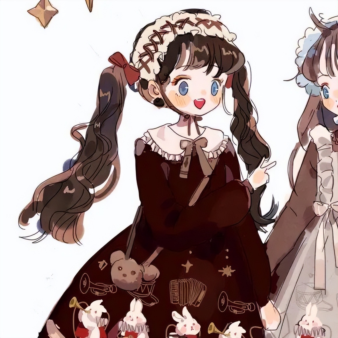 闺蜜头像加情侣头像同时用,一半闺蜜头像一半情侣头像