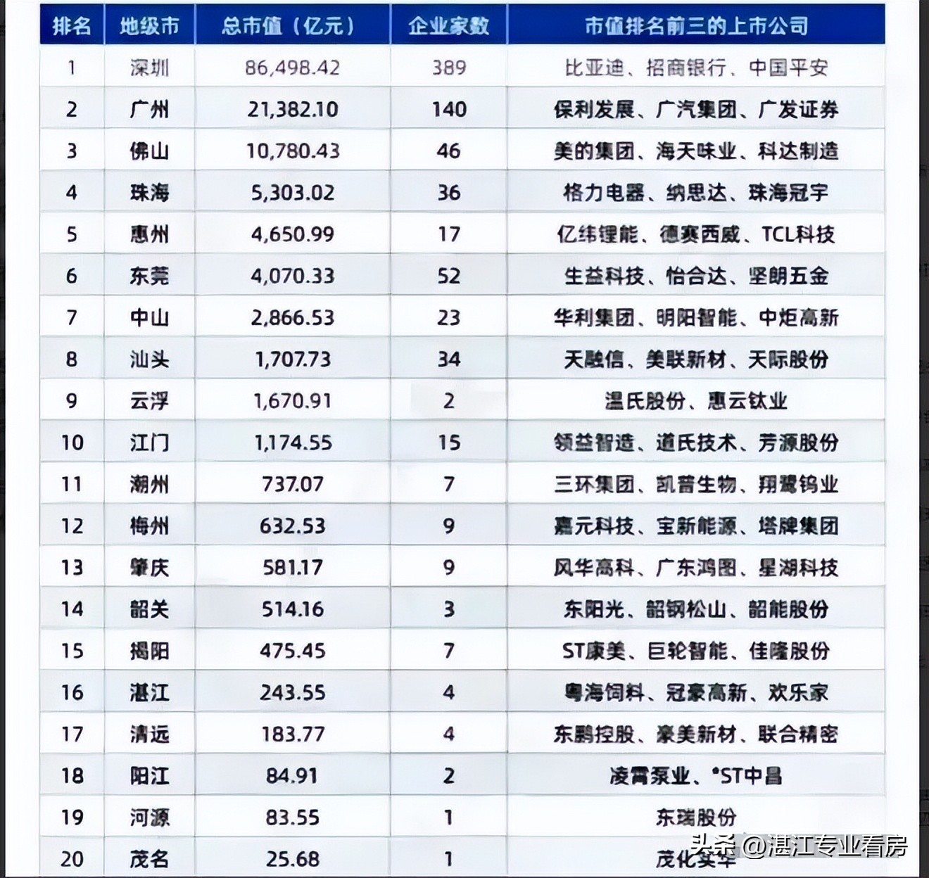 2024年湛江上市公司名单,湛江2024年上市公司