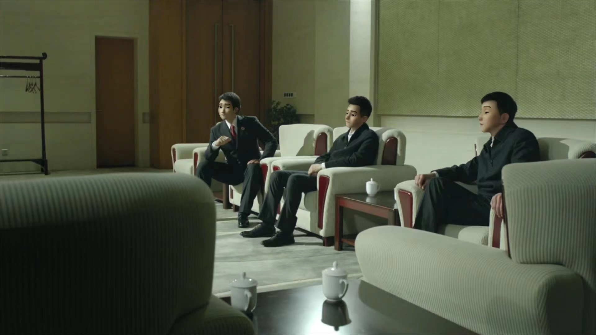 厅级以下干部，就不要进来开会了！