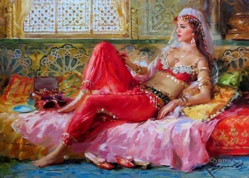 俄罗斯康斯坦丁的油画,康斯坦丁天空之镜油画