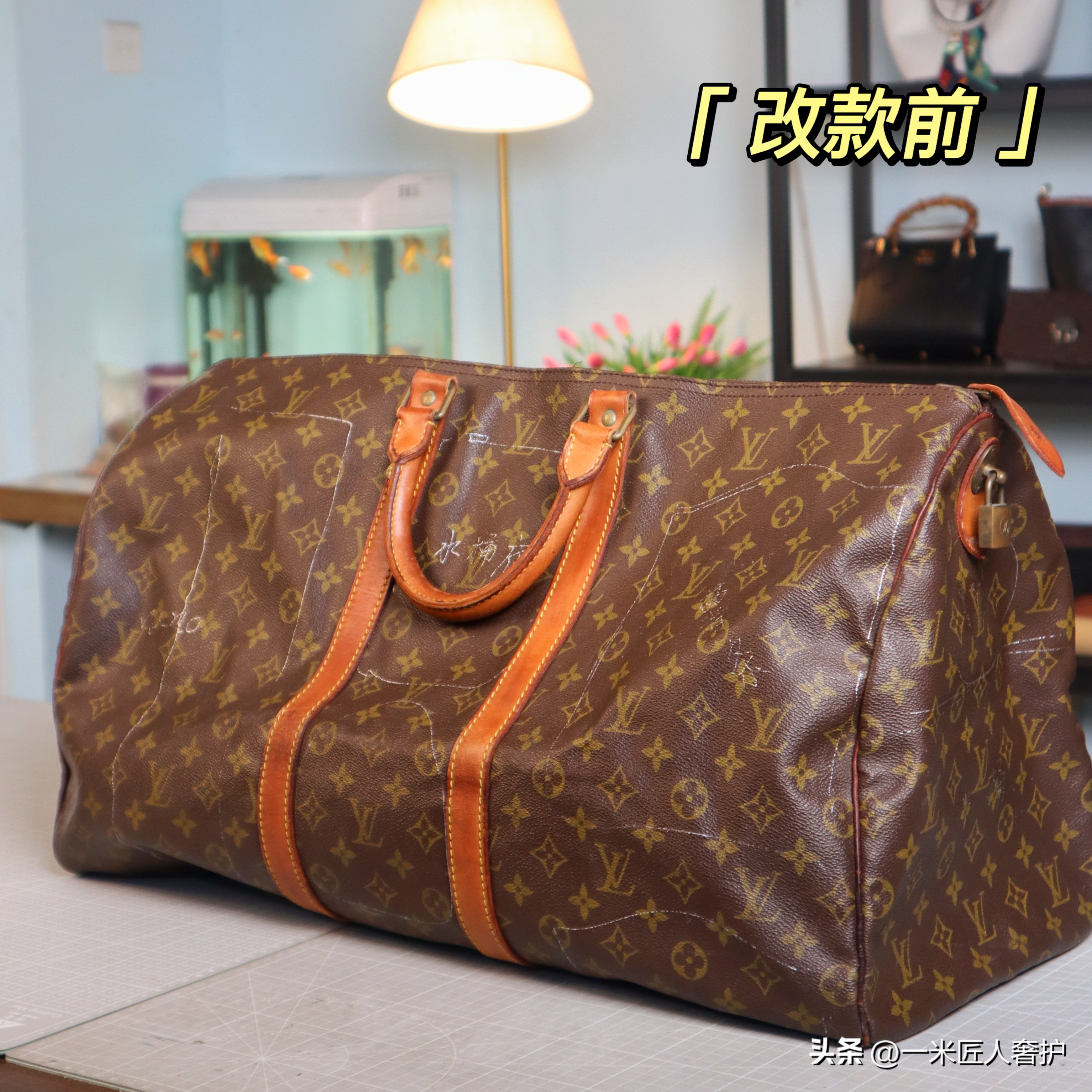 lv防尘袋改造包包,lv改款奢侈品包包