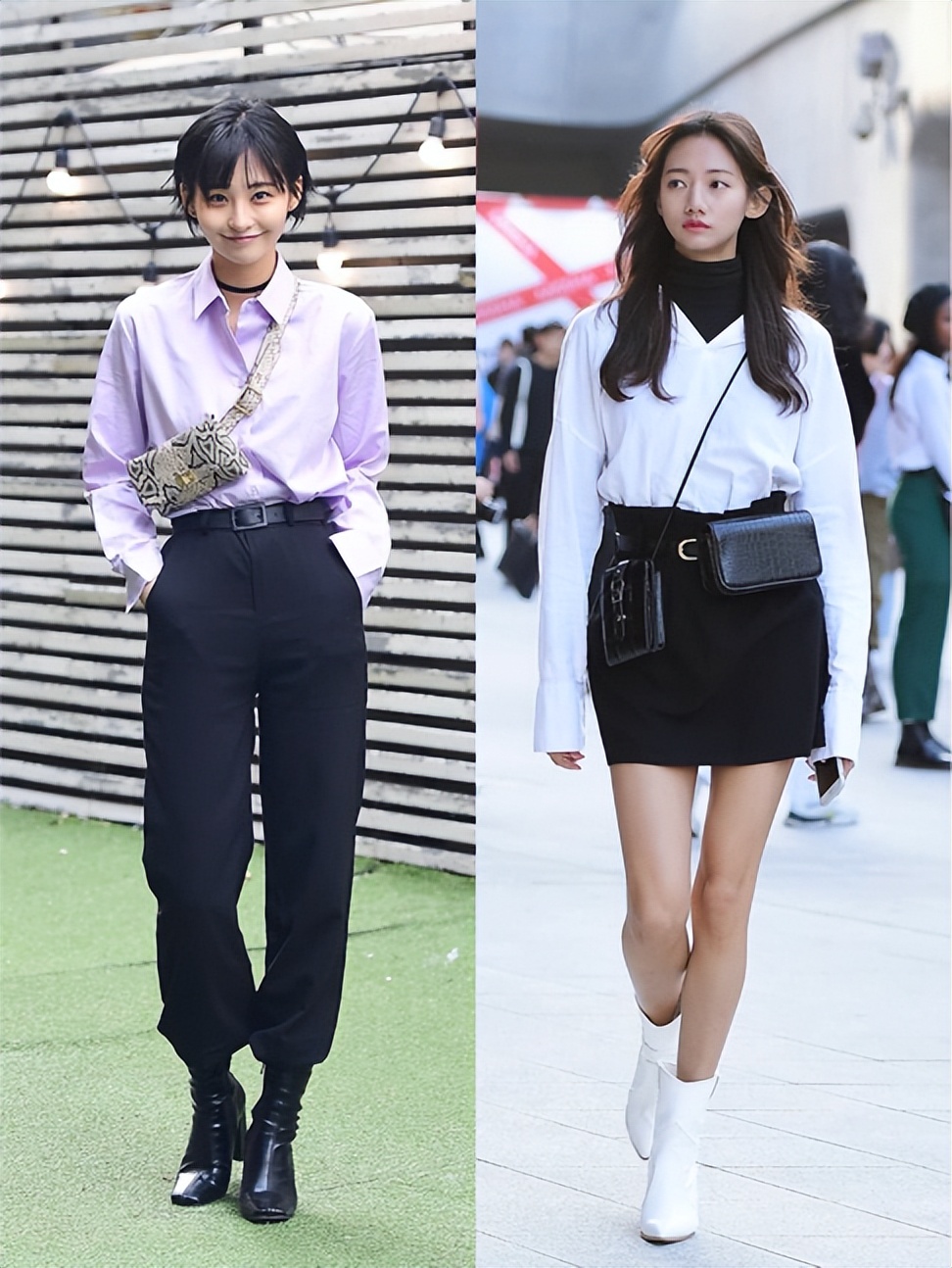 韩国街拍穿搭秋冬,韩国街拍个个时髦又高级