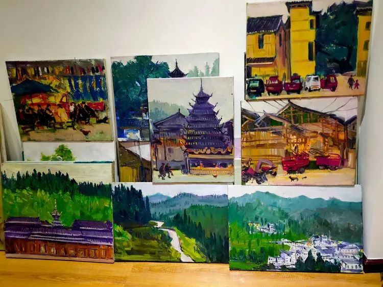 西安美术学院王胜利油画作品欣赏,王嘉陵油画生命之光