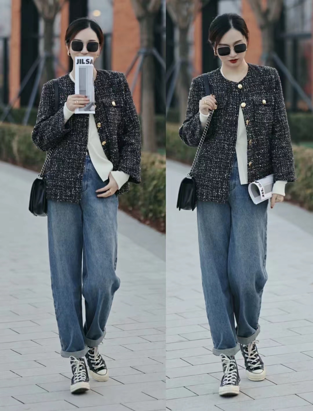 30-40岁洋气外套小香风套装,小香风外套年轻气质搭配