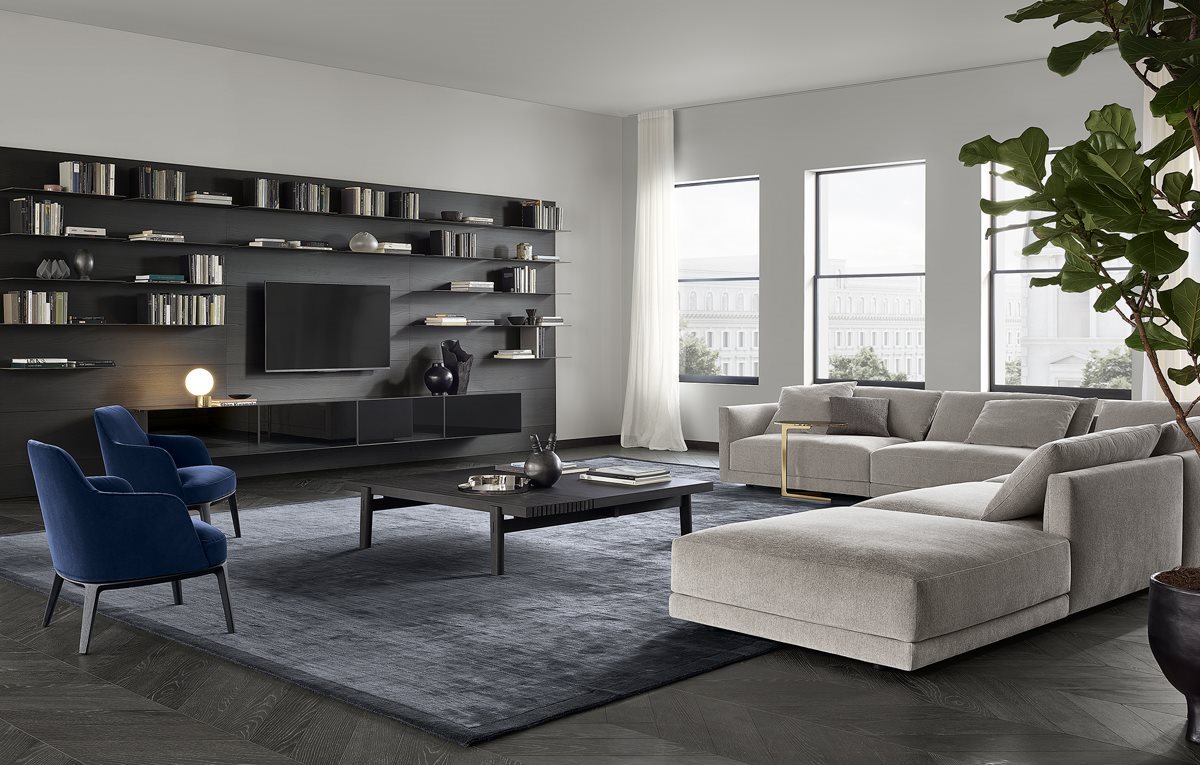 简单大气有设计感的电视柜,30款必看极简电视柜实景