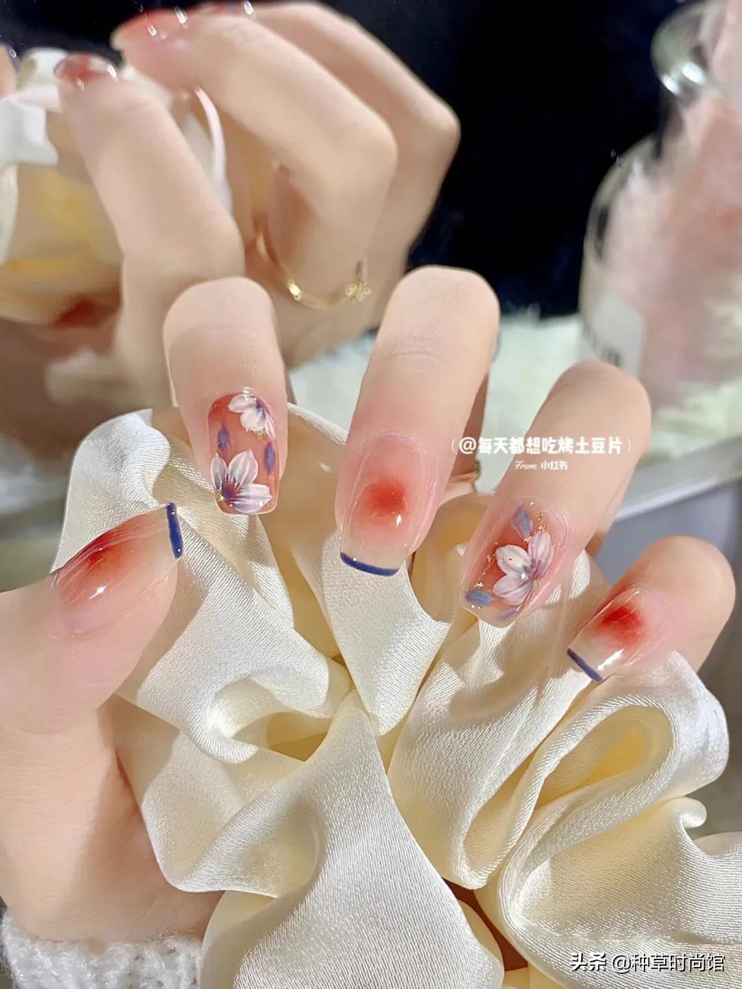 秋冬超显白高级感美甲,春日美甲图片最新款百搭