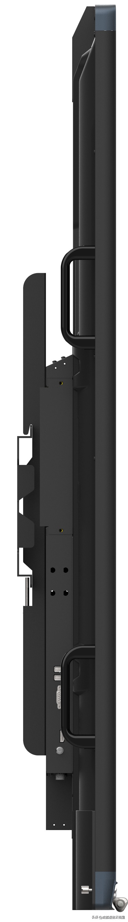 速优云M系列65-98寸智能电子白板六面图和展示效果图