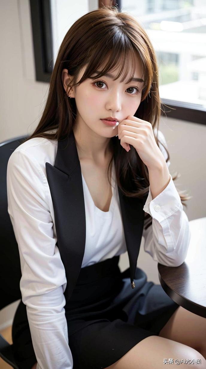 夏季壁纸高清美少女,职业装女性壁纸高清大图