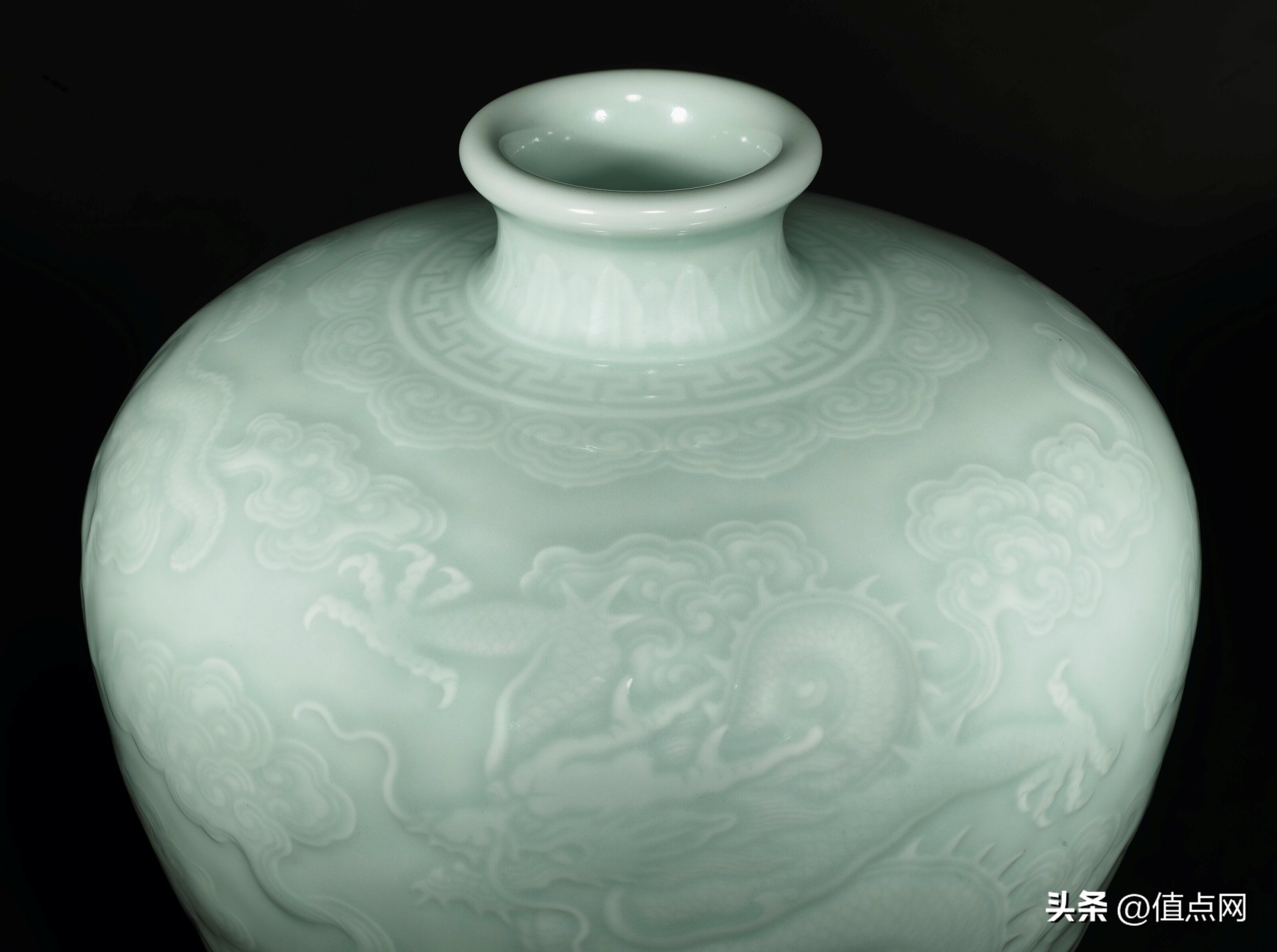 徐展堂藏清乾隆粉青釉六管瓶,徐展堂藏品