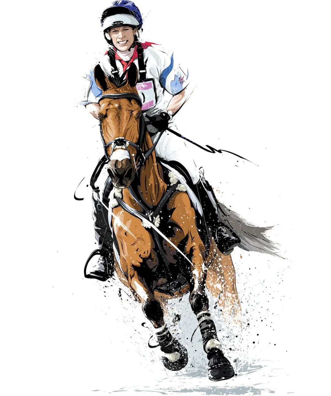 冬奥设计插画,燃情冰雪助力冬奥插画