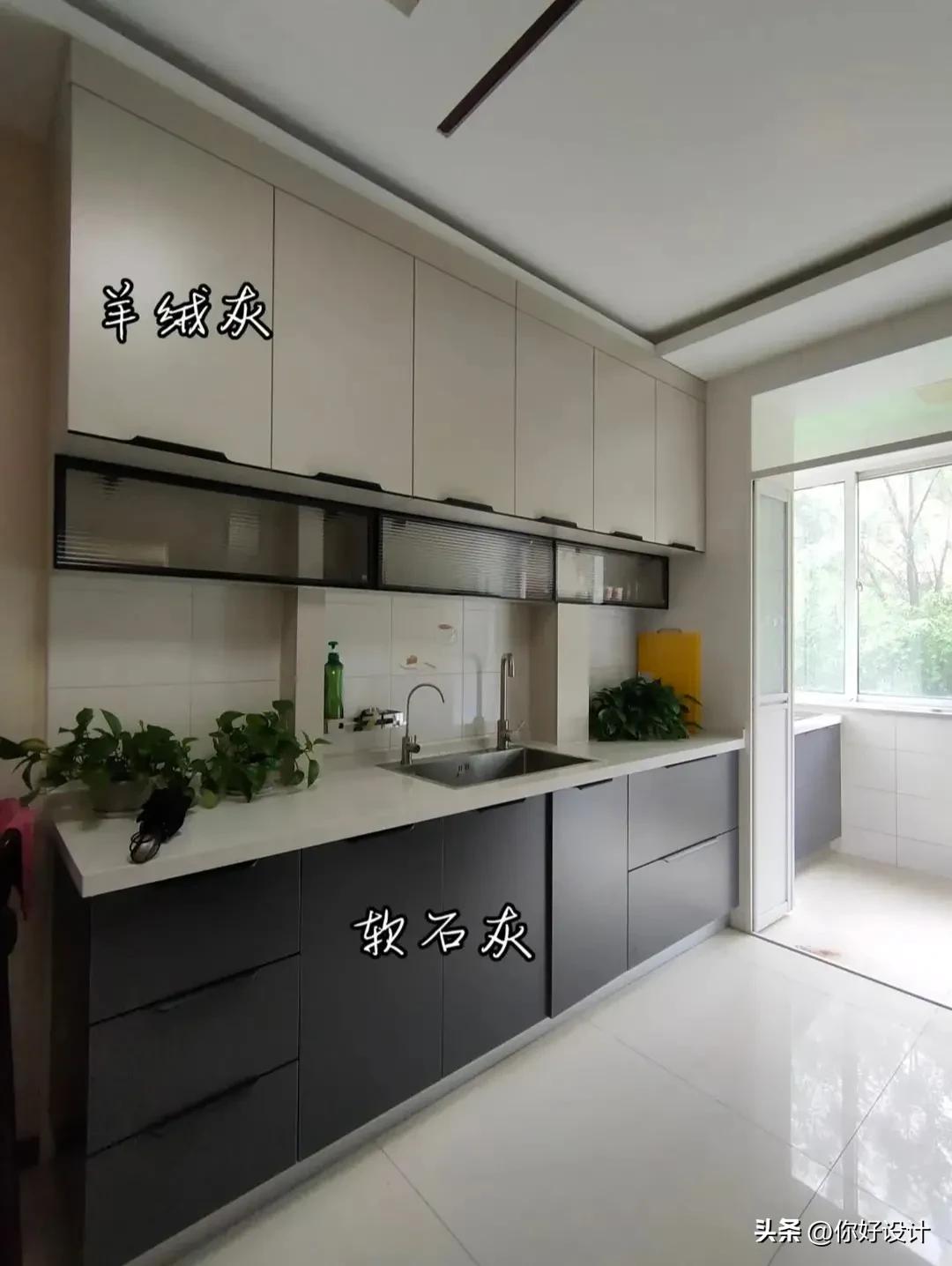 橱柜颜色搭配效果图,橱柜与瓷砖颜色搭配