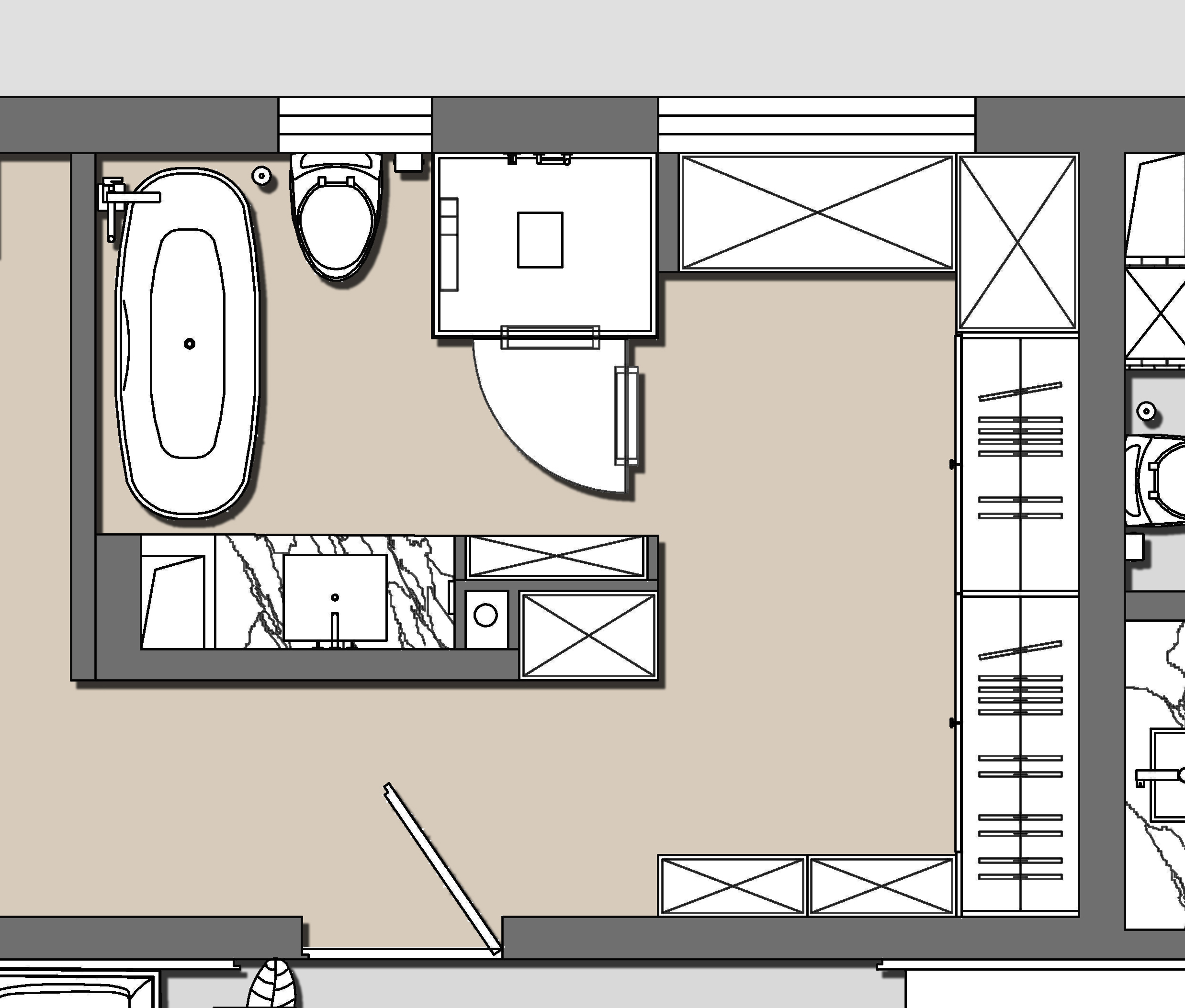 浴缸进水和排水预留尺寸图,浴缸预埋水管预留尺寸示意图