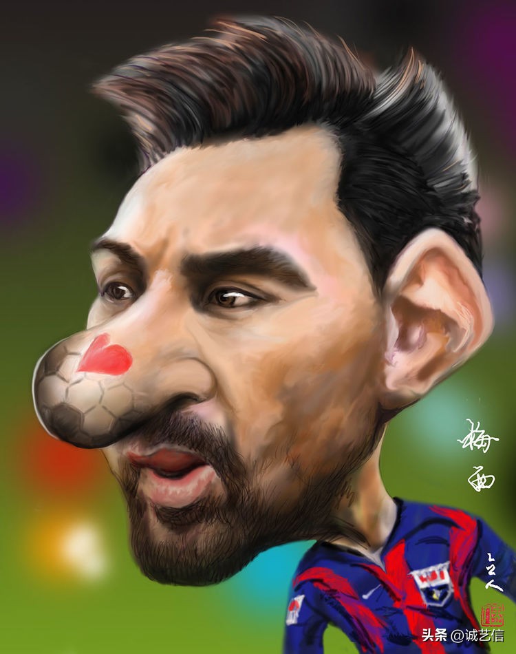 卡塔尔梅西漫画海报,梅西拿着美洲杯来卡塔尔的漫画