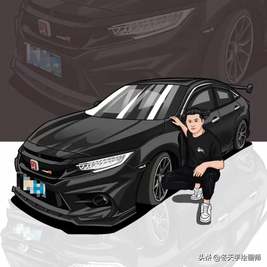 汽车漫画头像,汽车漫画头像图片定制