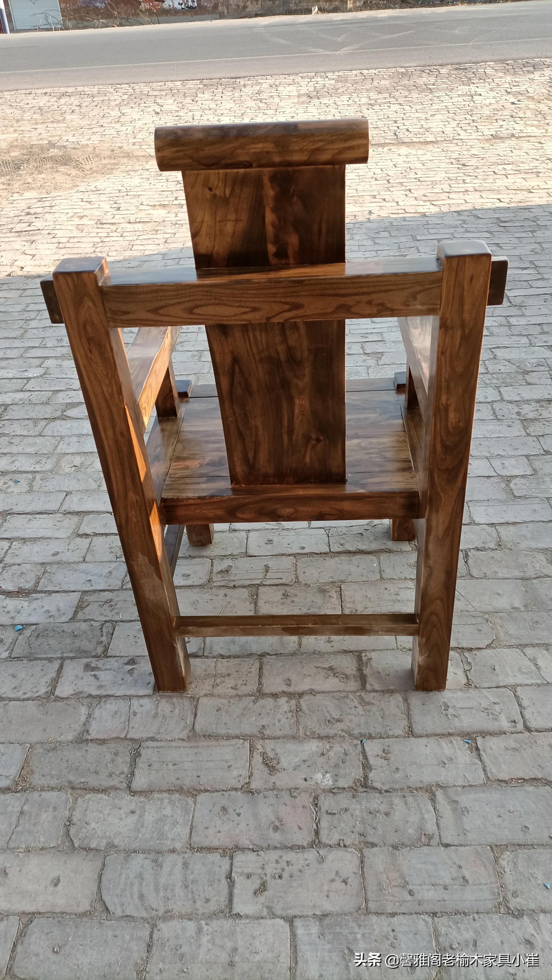 老榆木中式茶道桌价格,老榆木茶桌椅一体