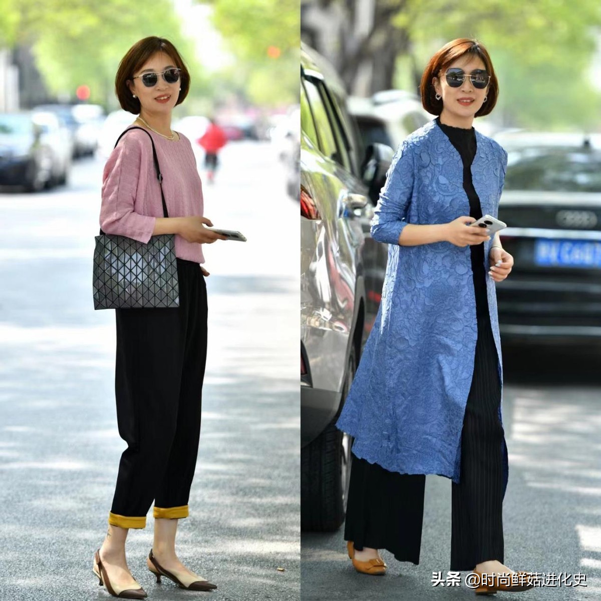 三宅一生女褶皱裤冬季怎么搭,50岁冬天穿搭衬衫搭喇叭裤