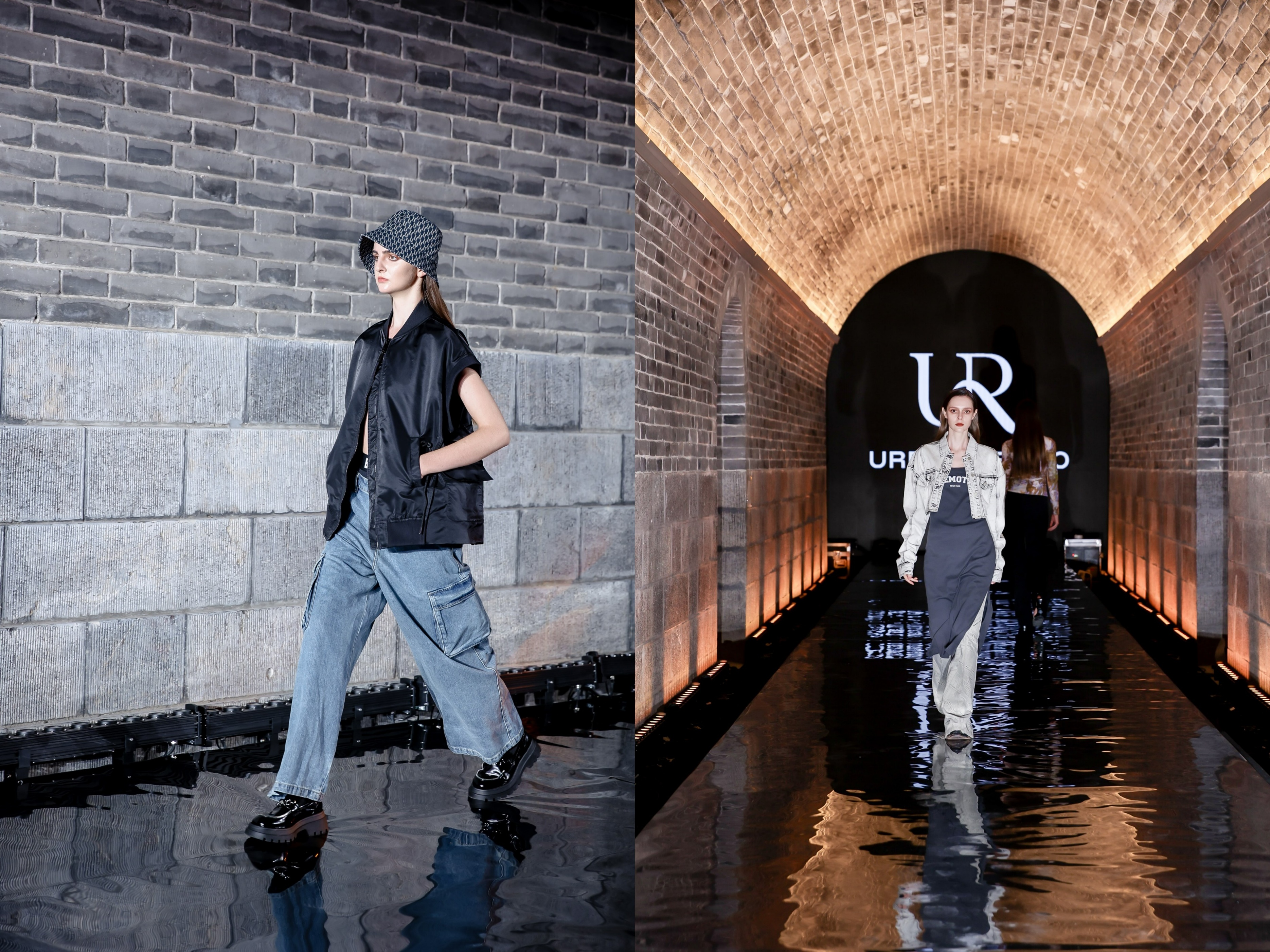 *界无**灵感迭新UR于太原钟楼上演秋冬时装大秀