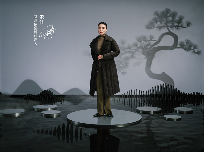 宋佳代言艾莱依今年新款,艾莱依宋佳同款鹅绒服