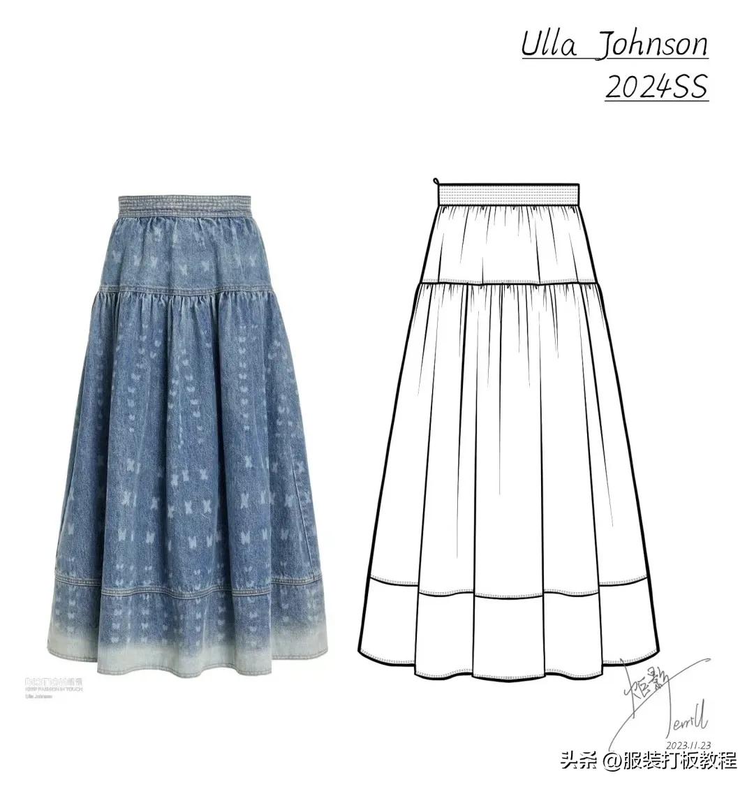 23款女装半身裙子制版教程附纸样图才智服装