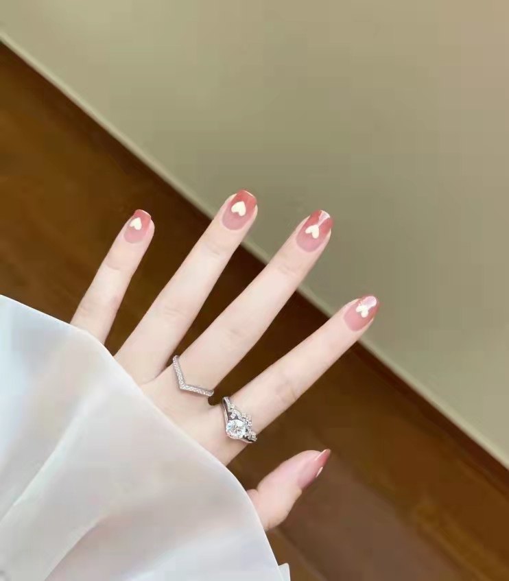 美甲款式图片长款高级春天,来一波超甜超温柔的美甲