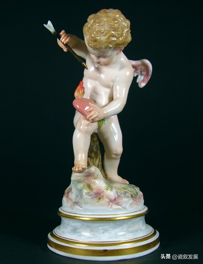 欧洲瓷器之祖-梅森Meissen制瓷厂-爱神丘比特“爱”主题瓷塑（1）