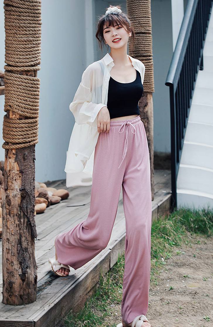 阔腿裤怎么配气质上衣,上衣穿什么搭配阔腿裤