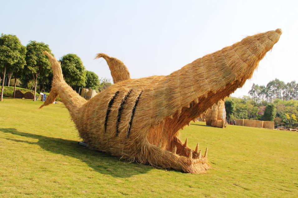 郁金香主题公园稻草人,2022年郁金香花海贵州