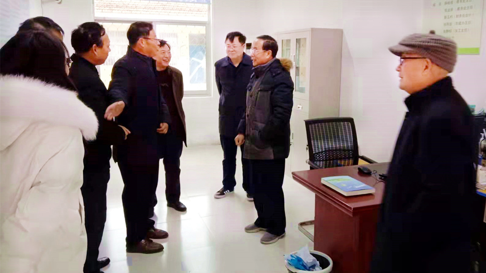 涟水县关工委领导深入徐集中学调研关心下一代工作