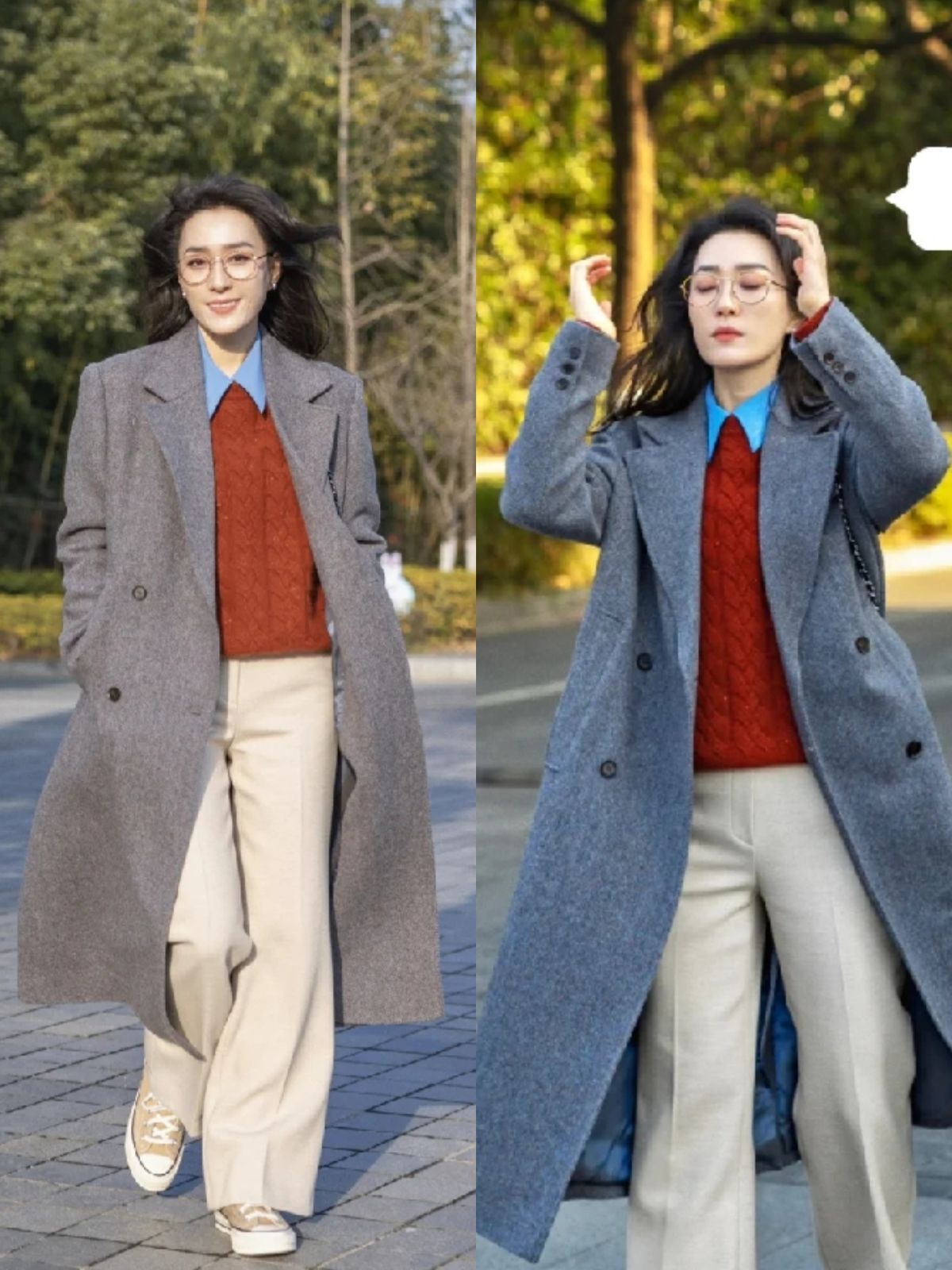 叠穿白衬衫冬季穿搭,冬季衬衣穿搭技巧叠穿