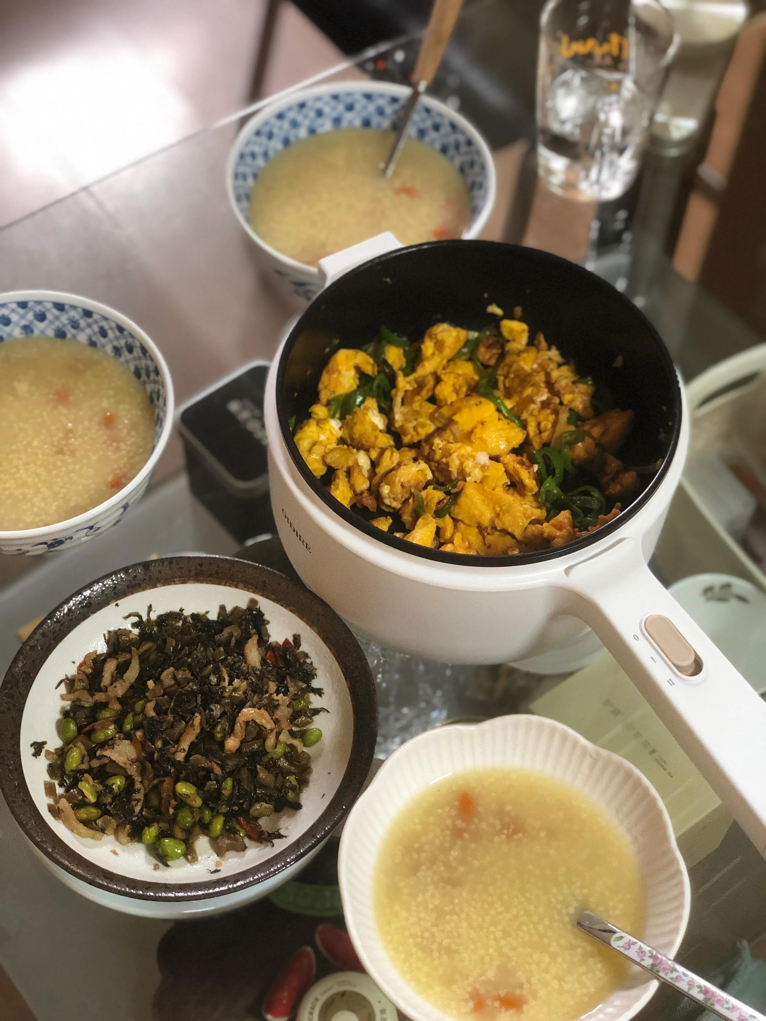 绿糯米小米粥的做法大全,老北京小米菜粥做法