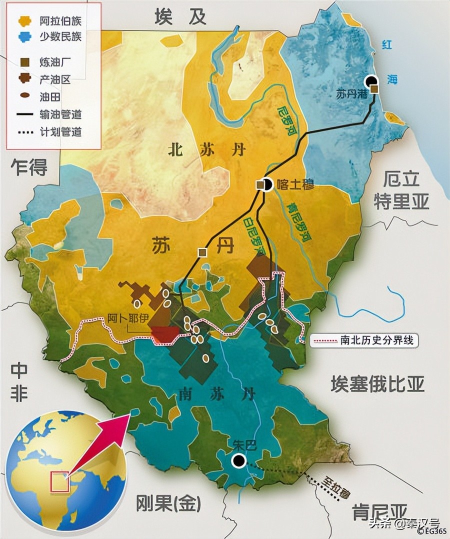 埃及，曾经面积350万平方公里，非洲最大国，为何会一分为三？