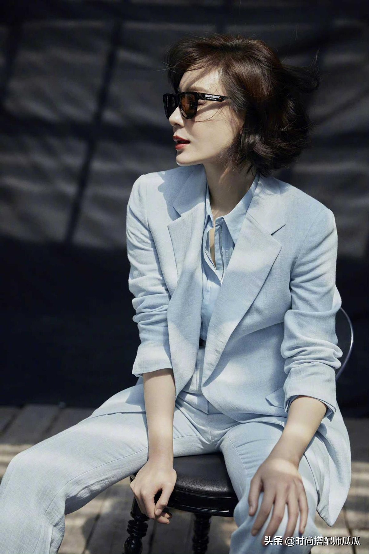 43岁陈数最美穿搭讲解,陈数精致干练西装穿搭